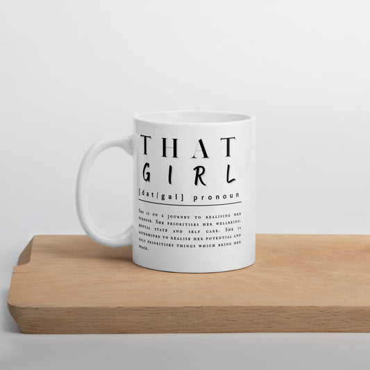 'That Girl' | White glossy mug