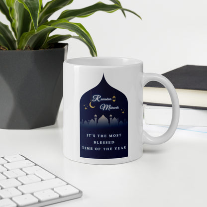 Blessed Month | Ramadan Collection | White Glossy Mug