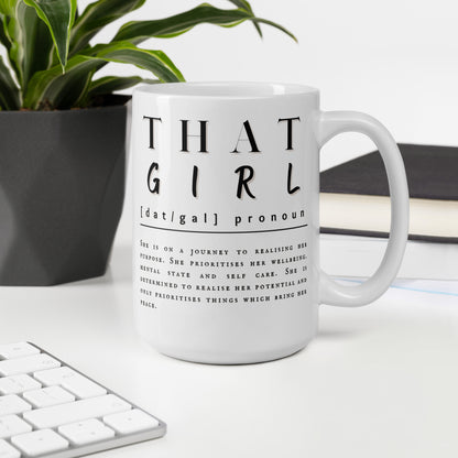 'That Girl' | White glossy mug