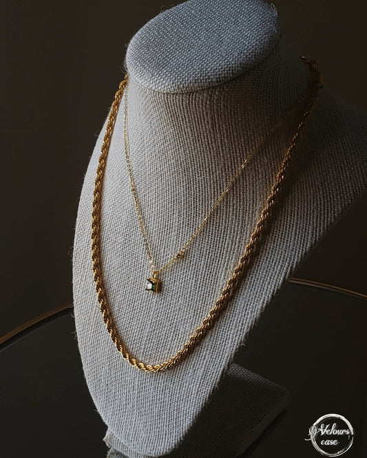 Italian Braided Chain Necklace - 3mm Thick