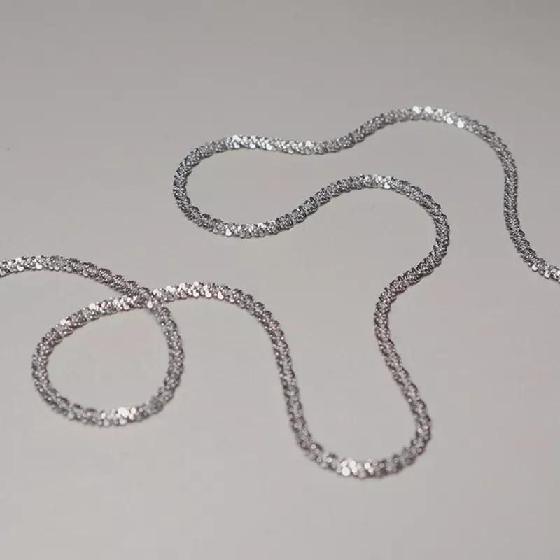 Crushed Bling Chain Necklace