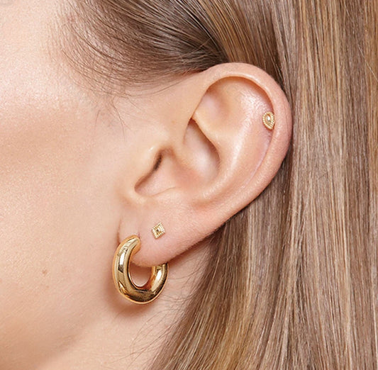 Abriella Bold Hoop Earrings Mini
