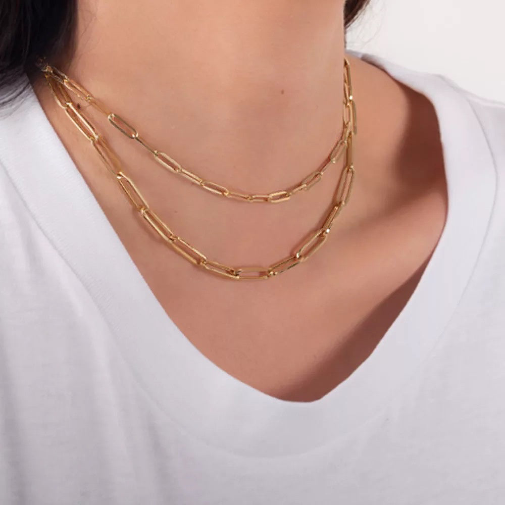 Riley Paper Clip Chain Necklace