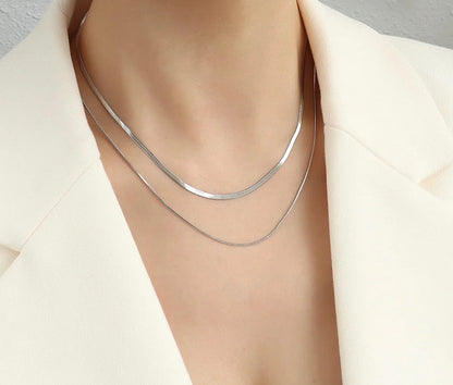 Shiny Simple Snake Chain Necklace